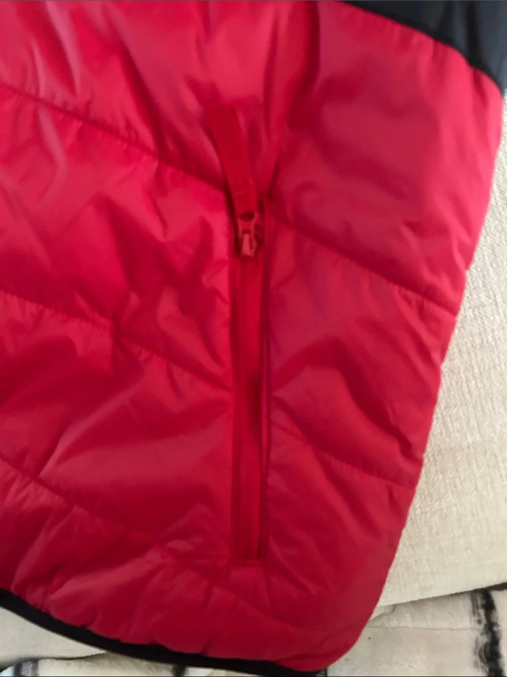 Eddie Bauer Reversible Jacket - Waterproof Lined Hooded, Black/Red, XL, NEW tags
